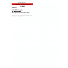 Etiketa - Infekčný nebezpečný odpad 18 01 03 Trebišov
